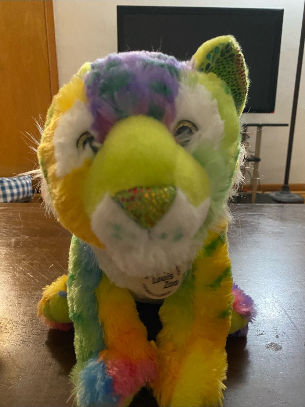 Multicolor Plush Tiger Stuffed Animal